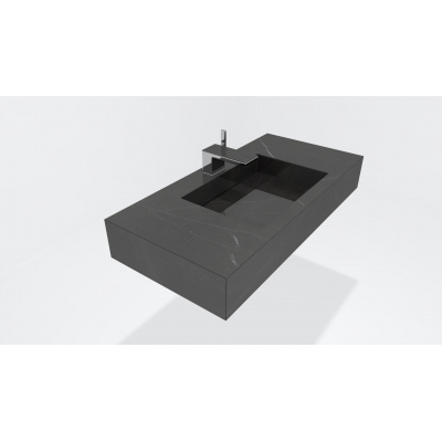 Verona umyvadlo závěsné Pietra Grey lappato, 80x48x16 cm Verona umyvadlo závěsné Pietra Grey lappato, 80x48x16 cm