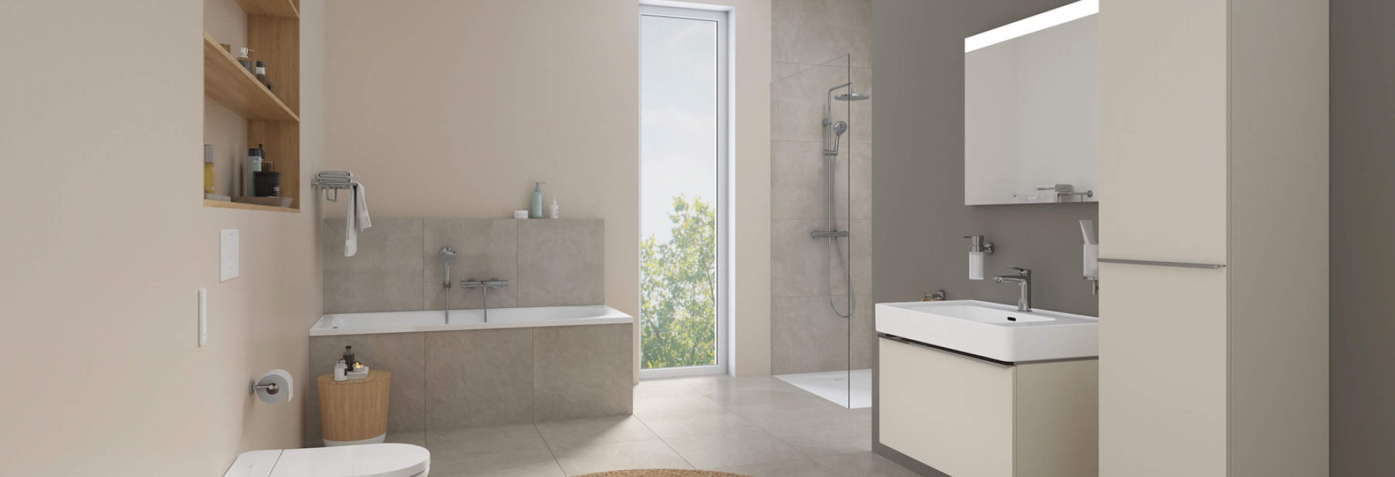 Bidetové WC SensoWash D-Neo od Duravit v koupelně