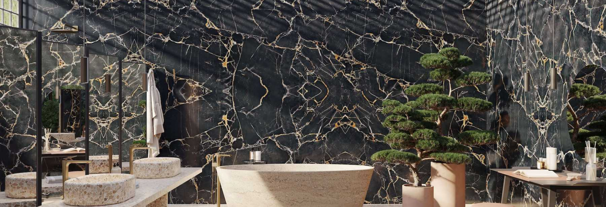 Kolekce vodovodních baterií Citterio C v hotelovém pokoji