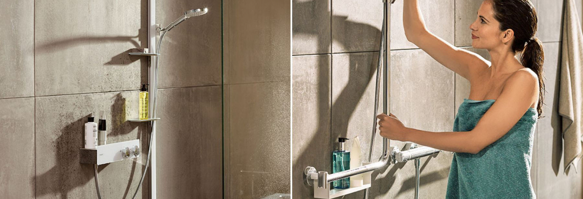 Sprchová tyč Unica od Hansgrohe do sprchového koutu