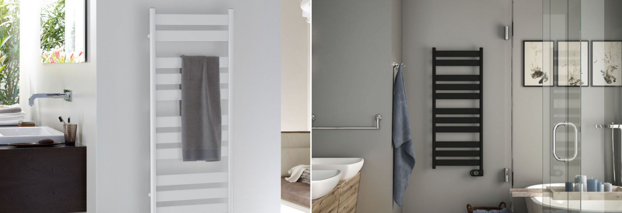 Elegantní radiátor Zehnder Zeta v koupelně