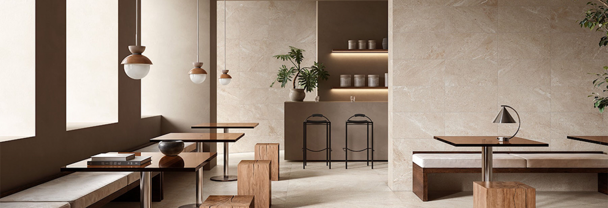 Nadčasová série obkladů a dlažeb Roche od Ermes Aurelia