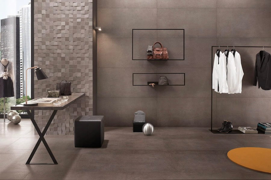 Butik s gresovou dlažbou a obkladem Spatula od Italgraniti