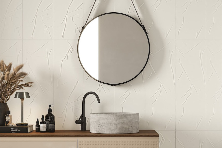 Unikátní obklady Wrinkle Foil od Iris a Diesel Living