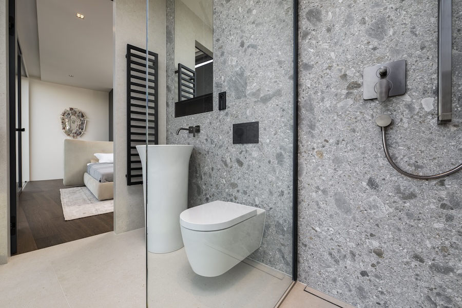 Obklady, dlažby a koupelnové vybavení pro projekt Vila Époque