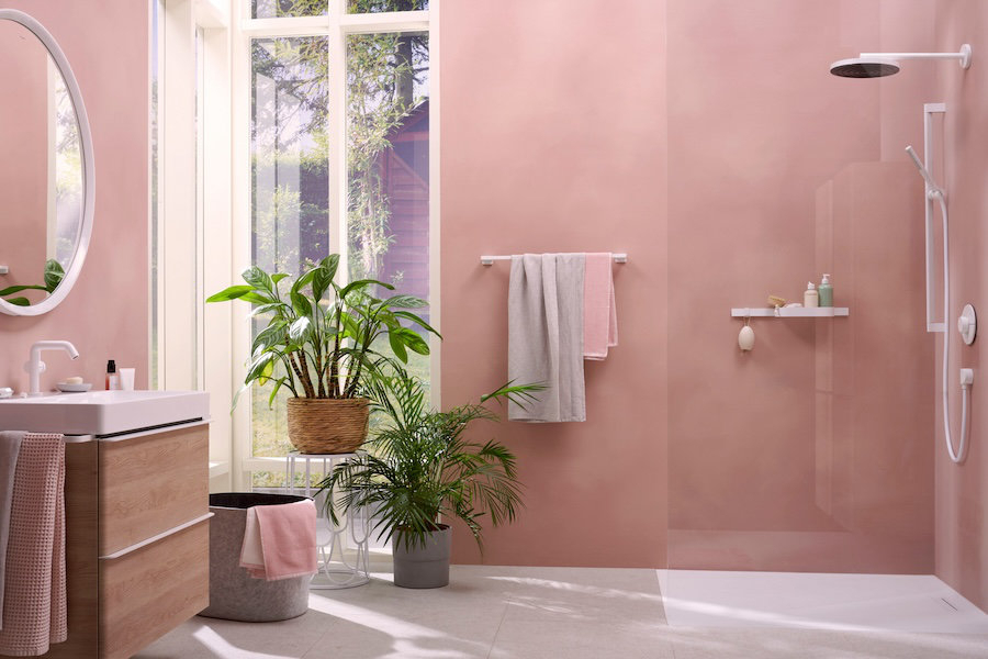 Koupelna s vodovodními bateriemi Tecturis od Hansgrohe