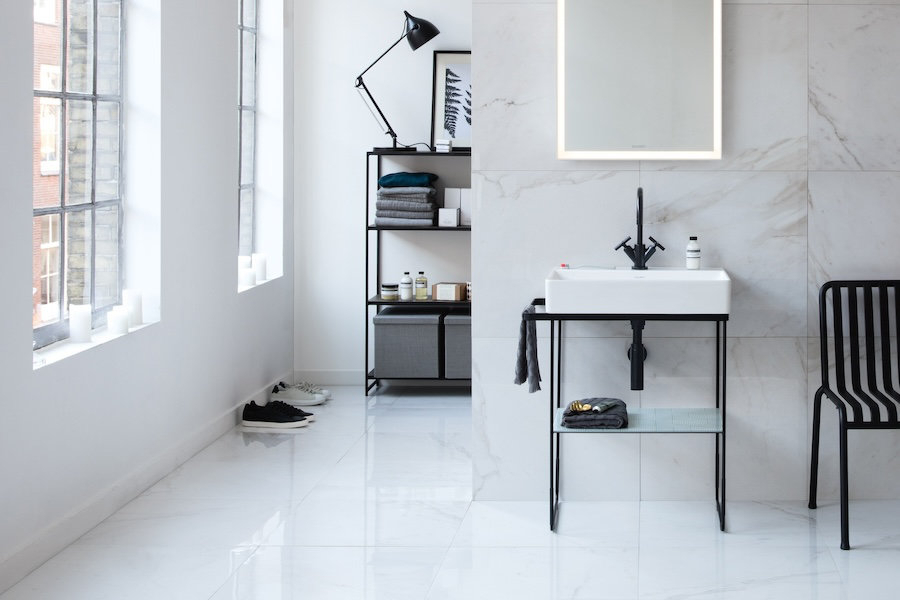 Sanitární keramika Durasquare od Duravit v koupelně