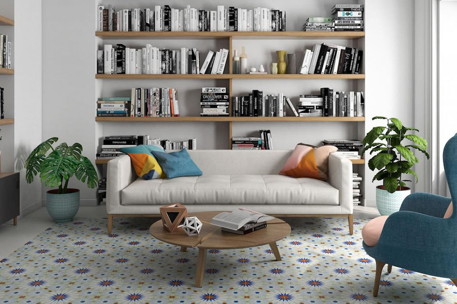 Obývací pokoj s dekorativní sérií Art od Pamesa