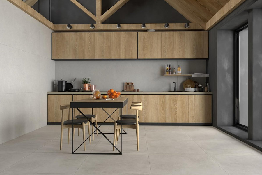 Obklady a dlažby od výrobce Pamesa při návrhu kuchyně