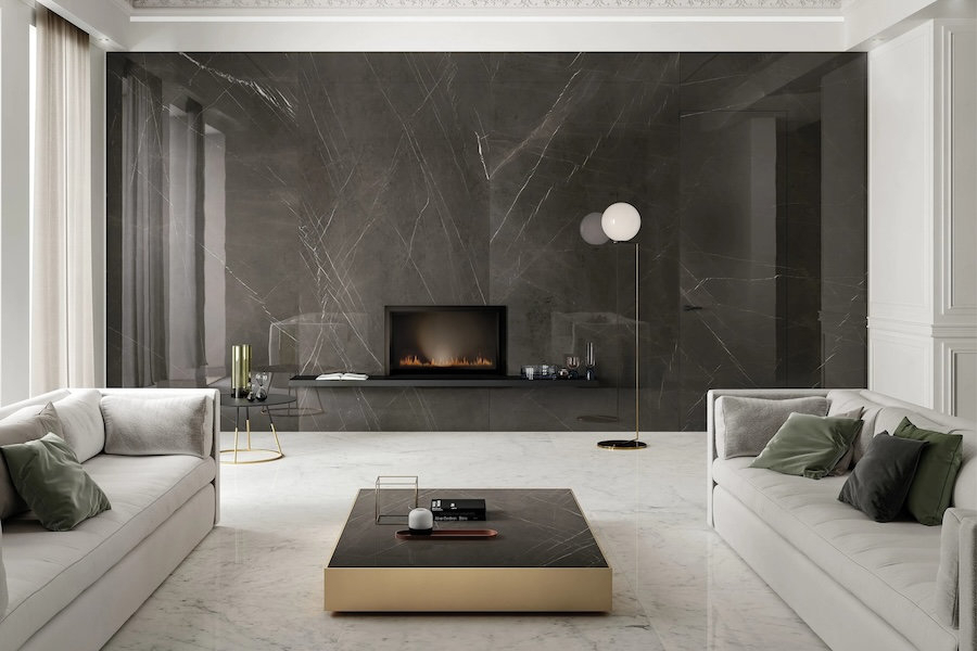 Krb na míru obložený gresovou dlažbou od TechnoArt