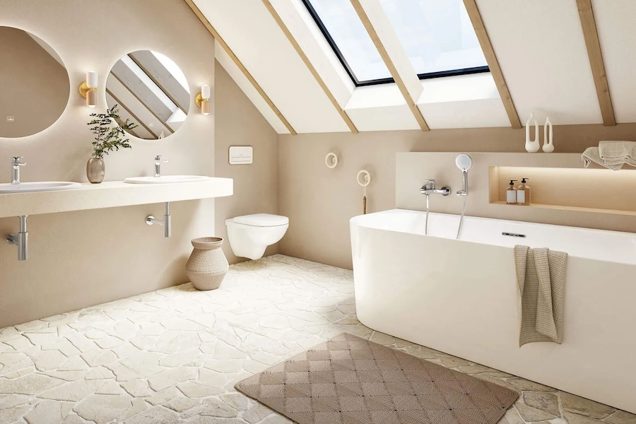 Sanitární keramika z kolekce O.Novo v moderní koupelně