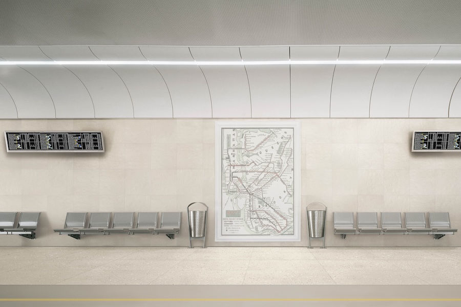 Stanice s obkladem a dlažbou Earthtech od Florim