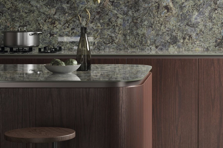 Kuchyně v designu lomového kamene Graniti Maxfine