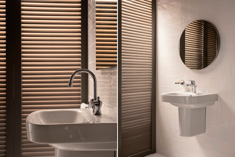 Koupelna se sanitární keramikou Debba od značky Roca