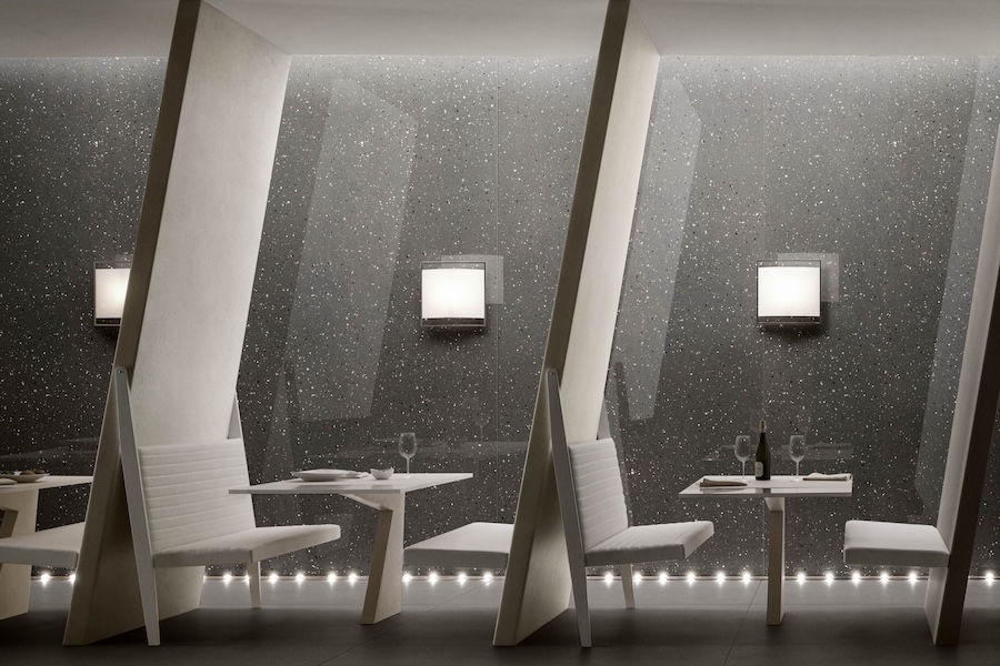 Restaurace s obklady a dlažbou Earthtech od výrobce Florim