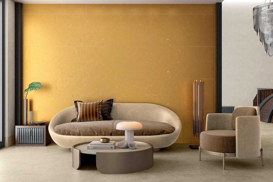 Kolekce obkladů v luxusním zlatém provedení