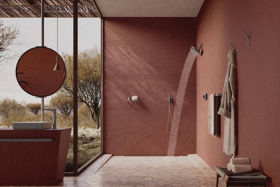 Příjemně laděná koupelna se sanitární keramikou AXOR