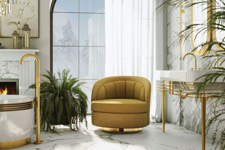 Koupelna s vodovodními bateriemi Harley od GRAFF