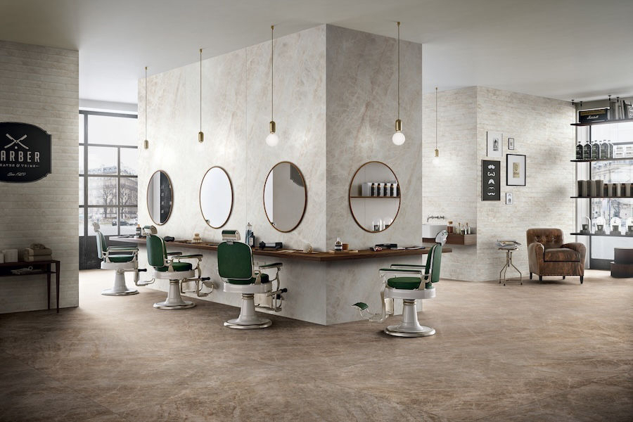 Kadeřnictví s obkladem a dlažbou Iconic Life od Florim