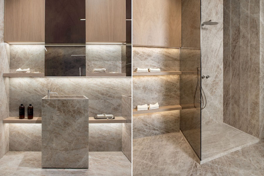 Koupelna s obkladem a dlažbou Iconic Life od výrobce Florim