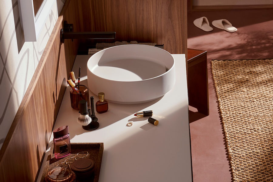 Designové umyvadlo Xuniva Evo od Hansgrohe v koupelně