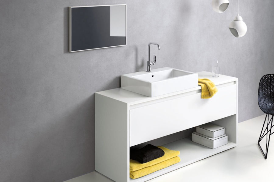 Koupelnové vodovodní baterie Focus od Hansgrohe v koupelně