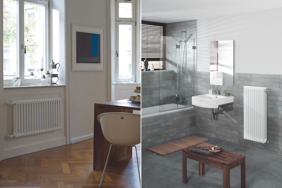 Bytový radiátor Zehnder Charleston Retrofit v interiéru