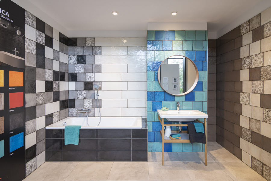 Obklad Maiolica v retro koupelně