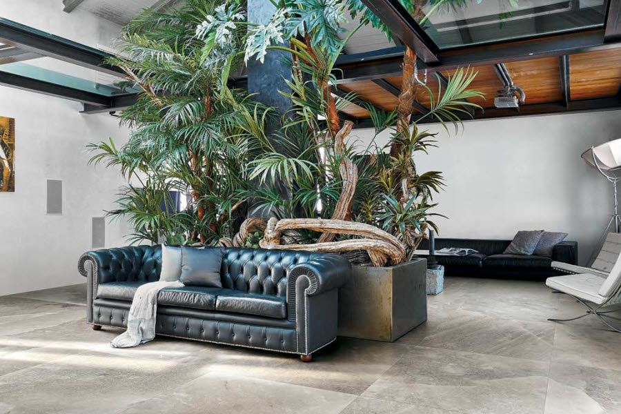 Obývací pokoj z dlažby Rock Salt