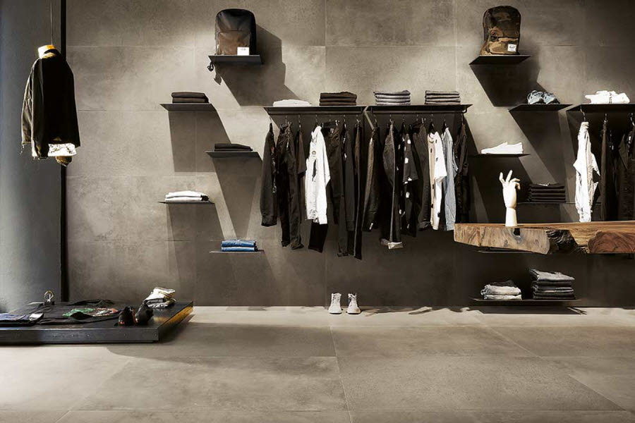 Pánský butik s dlažbou Maps of Cerim