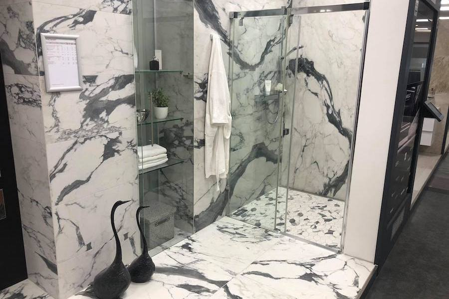 Mozaika Diamante ve vzorkovně ProCeram v Plzni