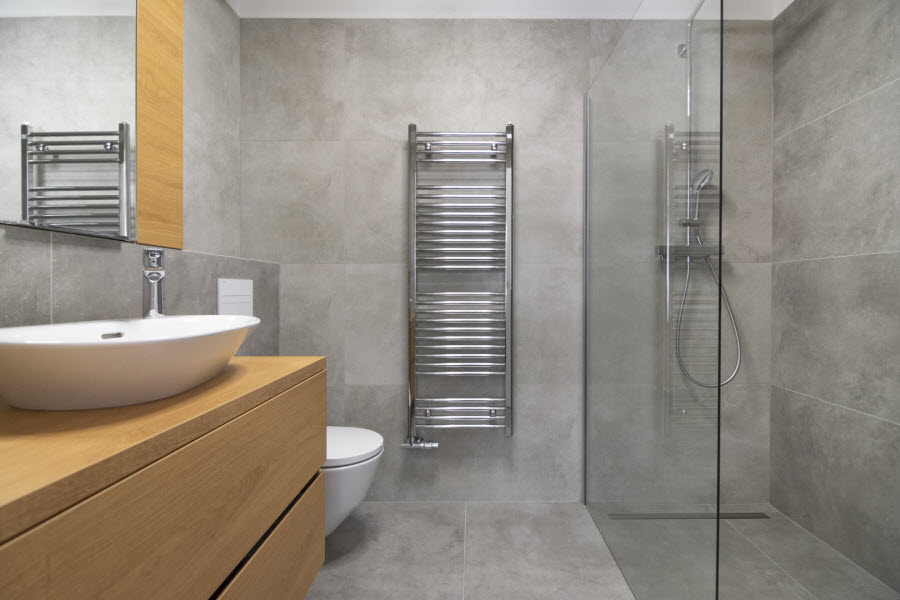 Koupelna v projektu Grand Koliba z materiálu Maps of Cerim