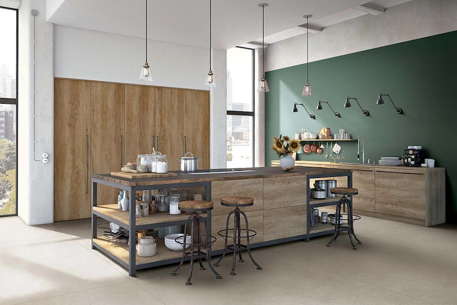 Obklad Crayons of Cerim od Florim v interiéru