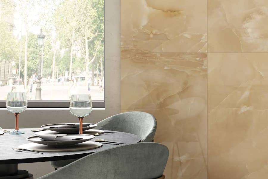 Restaurace v designu ambra a perla ze série Onice