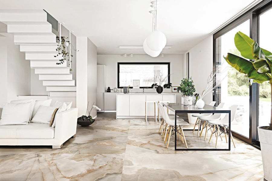 Dlažba Rêves de Rex od Florim v interiéru