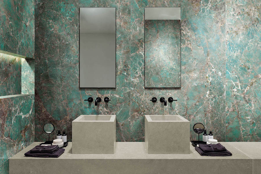 Koupelna s obkladem Étoile de Rex v designu illusion