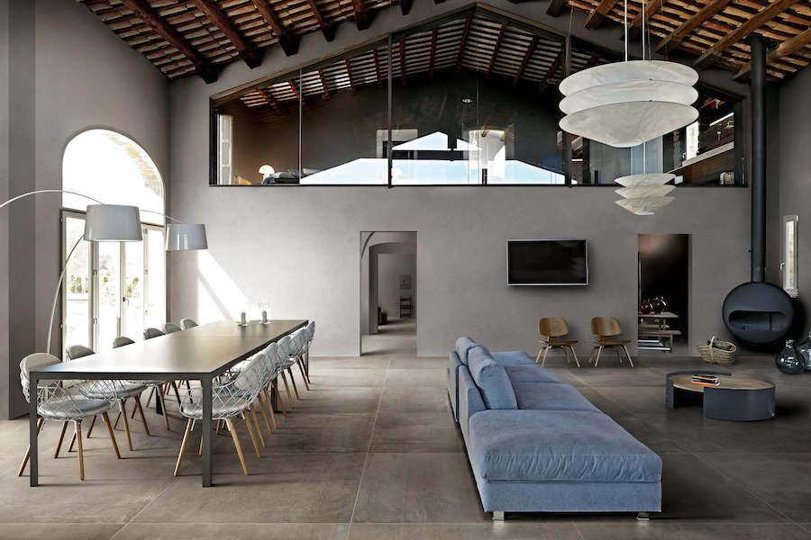 Dlažba ze série Matières de Rex v interiéru