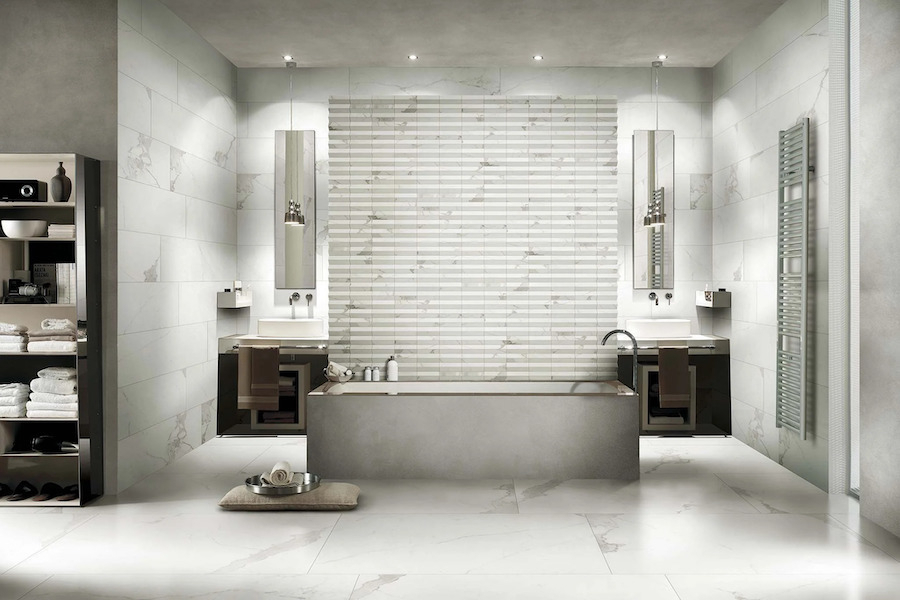 Koupelna s dlažbou a obkladem Timeless