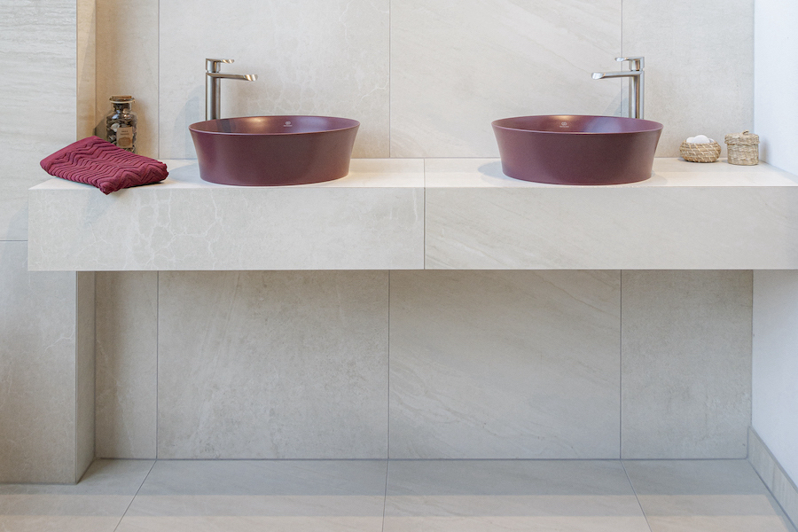 Umyvadlová deska Melt na bratislavské vzorkovně ProCeram