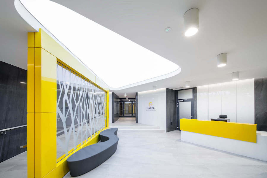 Recepce hotelu Harfa Design Residence