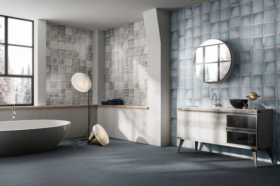 Obklad Glass Blocks v interiéru