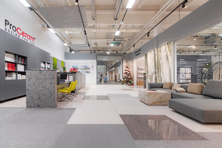 Dlažba Earthtech v prostorách bratislavského New Living Center