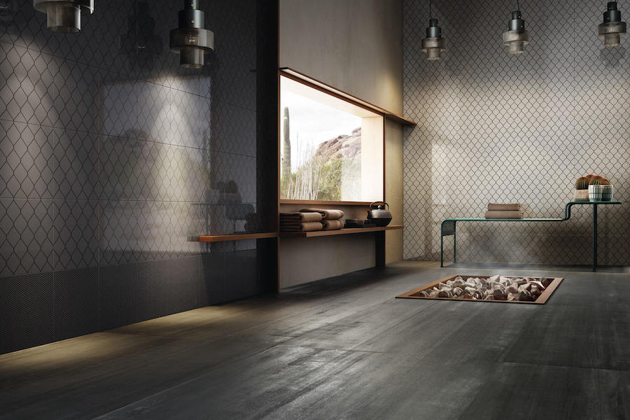 Obklad s netradičním motivem Fence od Iris Diesel