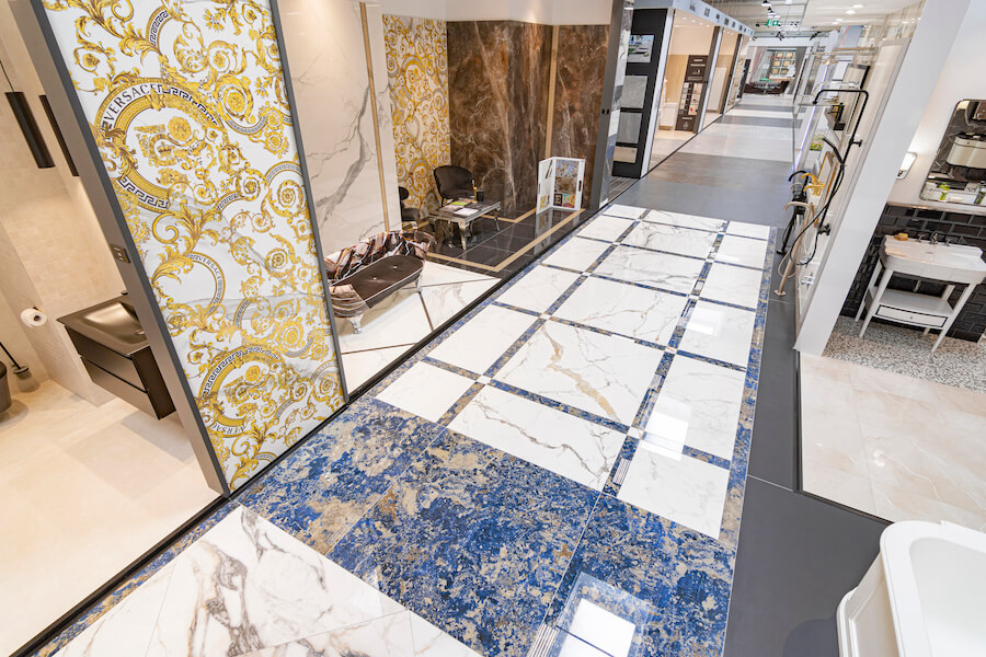 Nová dlažba ze sérií Les Origines a Les Bijoux v bratislavském New Living Center