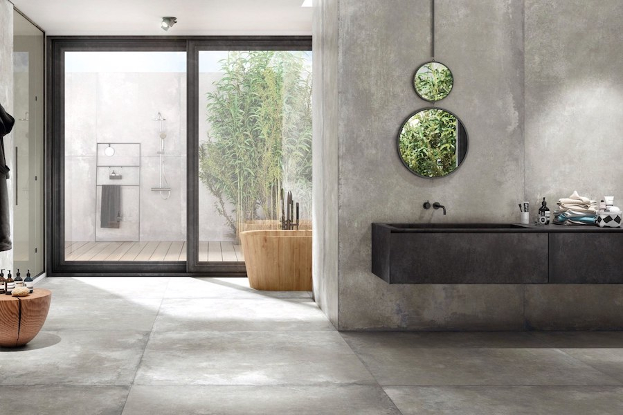 Koupelna v designu betonu FMG Walk on