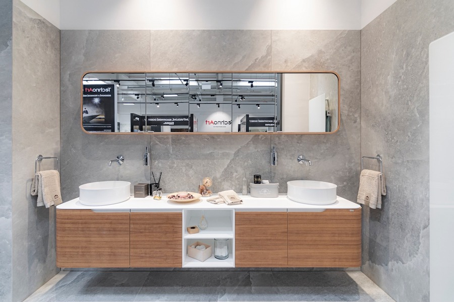 Obklad a dlažba Rock Salt v prezentační kóji ProCeram