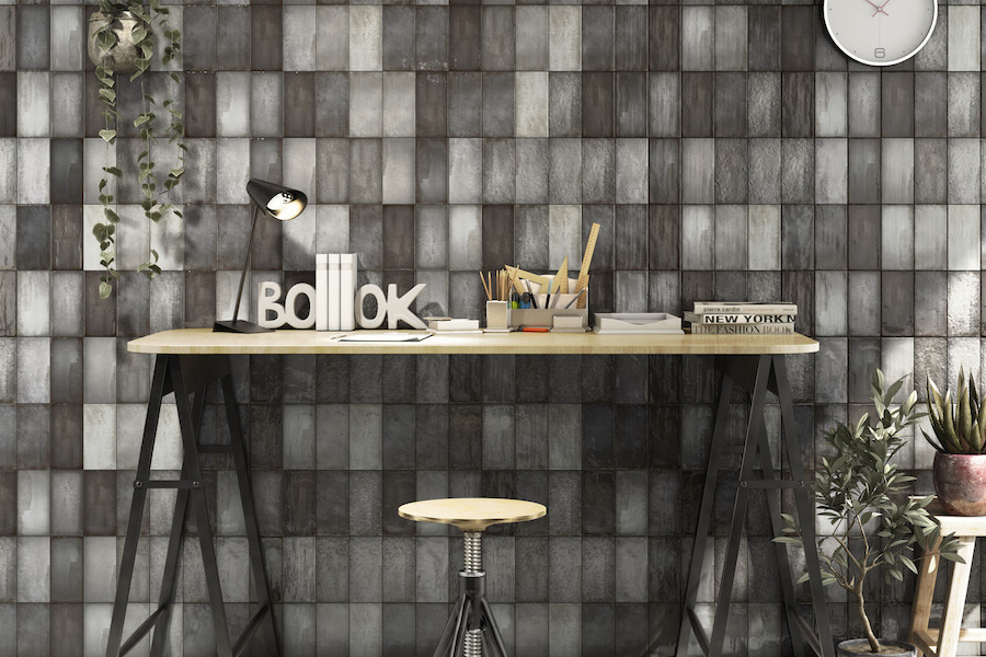 Pracovna s keramickým obkladem ze série Quayside