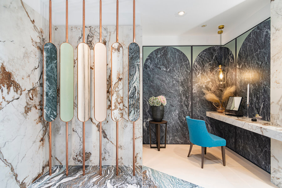 Speciální prezentační kóje Policroma od výrobce Florim