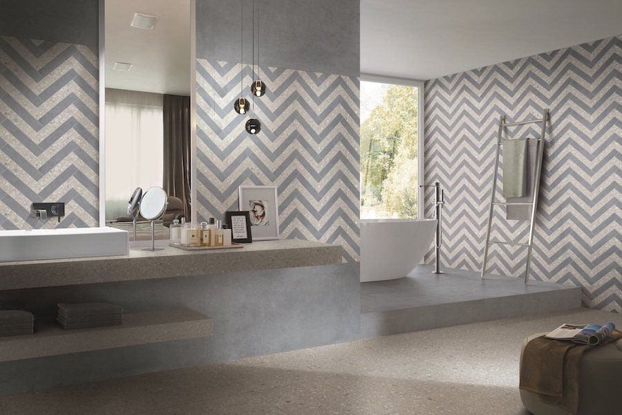 Moderní koupelna v modrém odstínu série Match Up