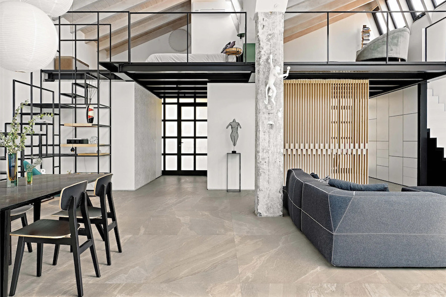 Interiér v designu kamene a dřeva Woodslate Life